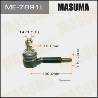 Наконечник рулевой тяги Masuma ME-7891L out CANTER FE5 LH