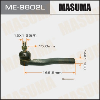 Наконечник рулевой тяги Masuma ME-9802L LITEACE SR50G CR50G LH
