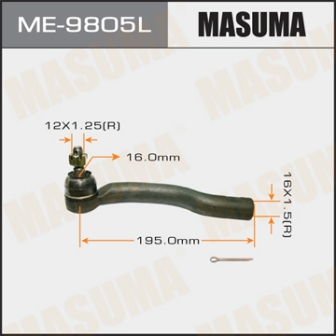 Наконечник рулевой тяги Masuma ME-9805L RAV4 ACA3 LH