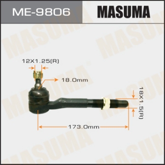 Наконечник рулевой тяги Masuma ME-9806 RAV4 ACA3 GSA33 05- часть тяги rear