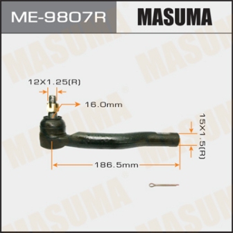 Наконечник рулевой тяги Masuma ME-9807R AURIS NZE15 ZRE15 RH