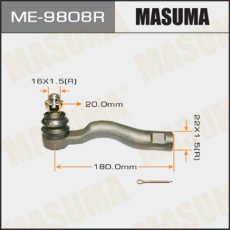 Наконечник рулевой тяги Masuma ME-9808R LAND CRUISER UZJ200 RH