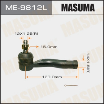 Наконечник рулевой тяги Masuma ME-9812L VISTA ARDEO ZZV50G SV5 AZV5 LH