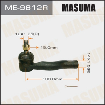 Наконечник рулевой тяги Masuma ME-9812R VISTA ARDEO ZZV50G SV5 AZV5 RH