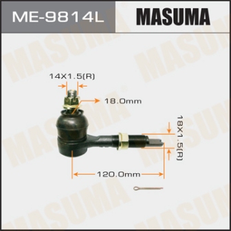 Наконечник рулевой тяги Masuma ME-9814L AVENSIS AZT25 LH часть тяги rear
