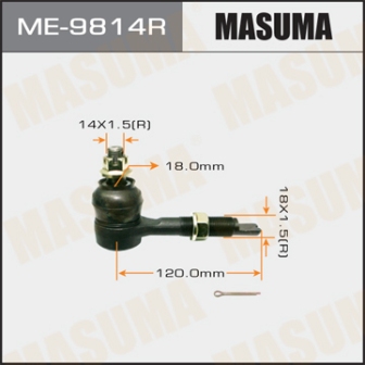 Наконечник рулевой тяги Masuma ME-9814R AVENSIS AZT25 RH часть тяги rear