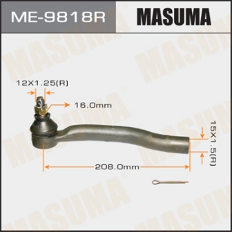 Наконечник рулевой тяги Masuma ME-9818R CAMRY HYBRID AVV50 ACV51 RH