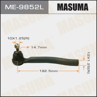 Наконечник рулевой тяги Masuma ME-9852L JUKE 10- LH