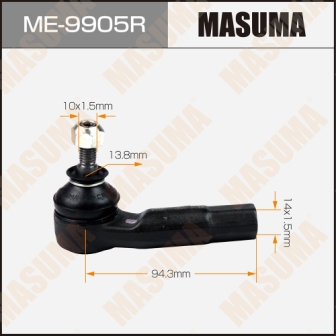 Наконечник рулевой тяги Masuma ME-9905R MAZDA 2 03- RH