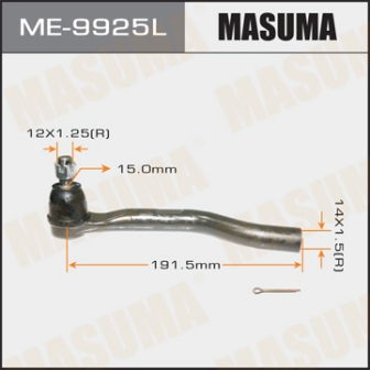 Наконечник рулевой тяги Masuma ME-9925L ACCORD CP2 2013- LH