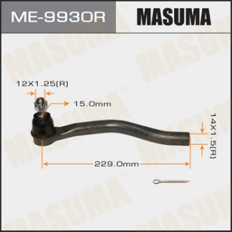 Наконечник рулевой тяги Masuma ME-9930R CIVIC Rus 12- RH
