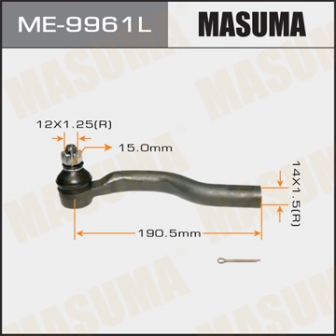Наконечник рулевой тяги Masuma ME-9961L SWIFT 2011- LH