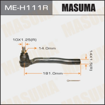 Наконечник рулевой тяги Masuma ME-H111R FIT GE6 GE8