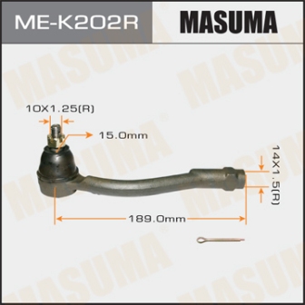 Наконечник рулевой тяги Masuma ME-K202R HYUNDAI ACCENT 05- VERNA 05- KIA RIO 06- RH
