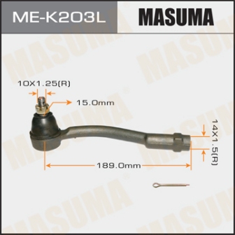 Наконечник рулевой тяги Masuma ME-K203L HYUNDAI ACCENT 05- VERNA 05- KIA RIO 06- LH