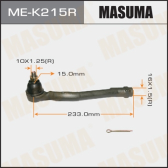 Наконечник рулевой тяги Masuma ME-K215R HYUNDAI KIA RH