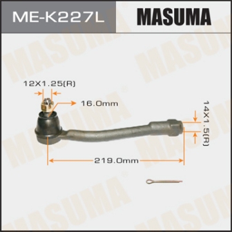 Наконечник рулевой тяги Masuma ME-K227L HYUNDAI KIA LH