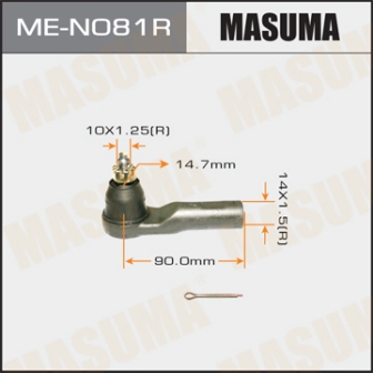 Наконечник рулевой тяги Masuma ME-N081R MICRA K12E