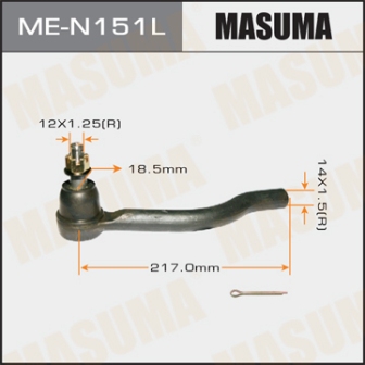 Наконечник рулевой тяги Masuma ME-N151L ALTIMA L32 LH