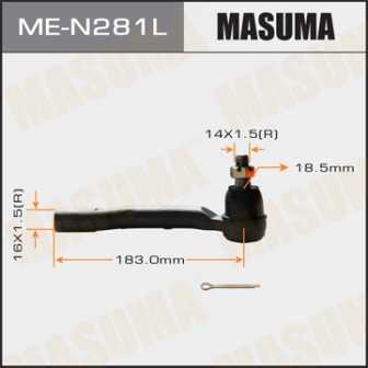 Наконечник рулевой тяги Masuma ME-N281L PATHFINDER NAVARA R51M D40M LH