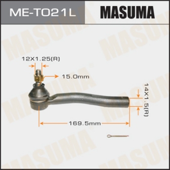 Наконечник рулевой тяги Masuma ME-T021L VITZ YARIS NCP9