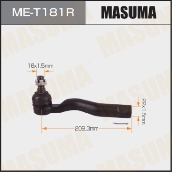 Наконечник рулевой тяги Masuma ME-T181R TUNDRA USK56L