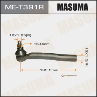 Наконечник рулевой тяги Masuma ME-T391R KLUGER VENZA GSU40 AGV1