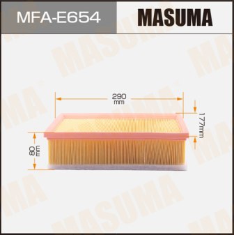 Воздушный фильтр Masuma   MFA-E654  VOLKSWAGEN PASSAT 15-