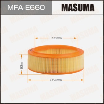 Воздушный фильтр Masuma   MFA-E660  A-0248  LHD CLIO IIKANGOO ILOGAN ISANDERO I