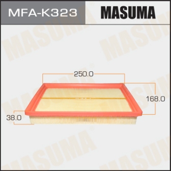 Воздушный фильтр Masuma   MFA-K323  MAZDA 626,929 85-91;HYUNDAI Accent 99-06; FORD Econovan 86-92