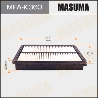 Воздушный фильтр Masuma   MFA-K363  A-9428  KIA SORENTO PRIME 15-
