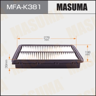 Воздушный фильтр Masuma   MFA-K381  A-0702 KIA OPTIMA, HYUNDAI SONATA