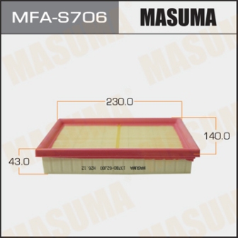 Воздушный фильтр Masuma   MFA-S706  SUZUKI SWIFT M13A, M15A, M16A    (120)