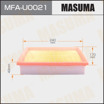 Воздушный фильтр Masuma   MFA-U0021  A-52001  CHEVROLET AVEO (T300)