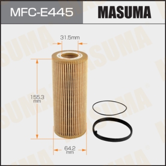 Фильтр масляный Masuma MFC-E445 LHD AUDI A4, A6  CALA, CHVA 04-