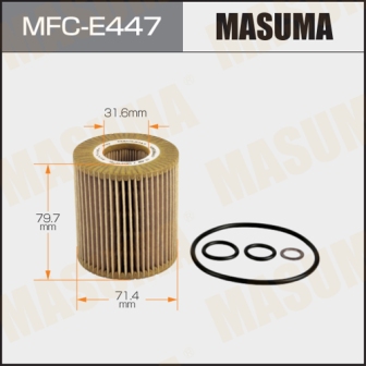 Фильтр масляный Masuma MFC-E447 LHD BMW 1-SERIES (E87), X3 (E83)