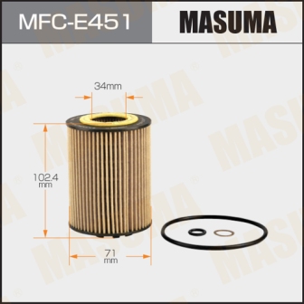Фильтр масляный Masuma MFC-E451 LHD BMW X5 (E53)  N62B44A, N62B48A