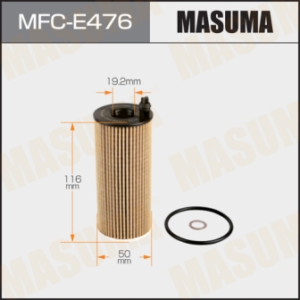 Фильтр масляный Masuma MFC-E476 LHD BMW 1-SERIES (F21), 3-SERIES (F31)