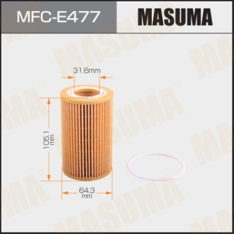 Фильтр масляный Masuma MFC-E477 OE0126