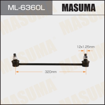 Стойка стабилизатора Masuma ML-6360L front LH FIT ARIA, CITY  GD8