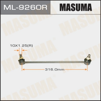 Стойка стабилизатора Masuma ML-9260R front FIT, JAZZ GD1, GD3 RH