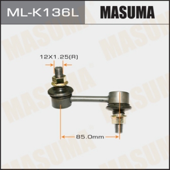 Стойка стабилизатора Masuma ML-K136L rear HYUNDAI, KIA LH