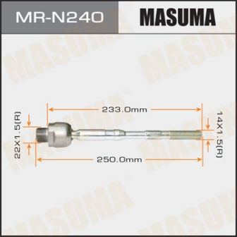 Рулевая тяга Masuma MR-N240 X-TRAIL T31