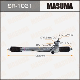Рейка рулевая Masuma SR-1031 LAND CRUISER PRADO KZJ95WRHD (правый руль, ГУР)