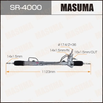 Рейка рулевая Masuma SR-4000 MAZDA 6 GG1LHD (левый руль, ГУР)