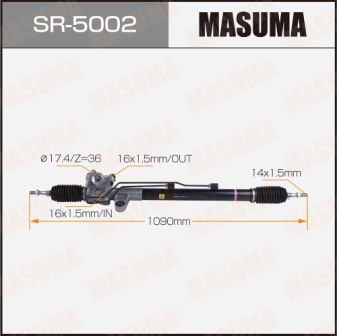 Рейка рулевая Masuma SR-5002 ACCORD 2400cc KY 24 VTi-E K24A8LHD (левый руль, ГУР)