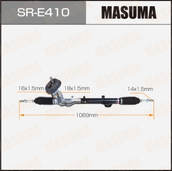 Рейка рулевая Masuma SR-E410 RENAULT DUSTER I HSMD, HSJALHD (левый руль)