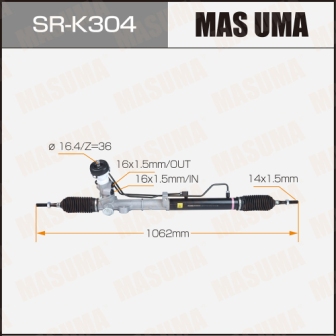 Рейка рулевая Masuma SR-K304 KIA CERATO II 08-LHD (левый руль)