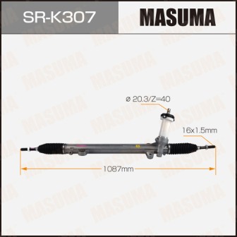 Рейка рулевая Masuma SR-K307 KIA OPTIMA III 10-LHD (левый руль)