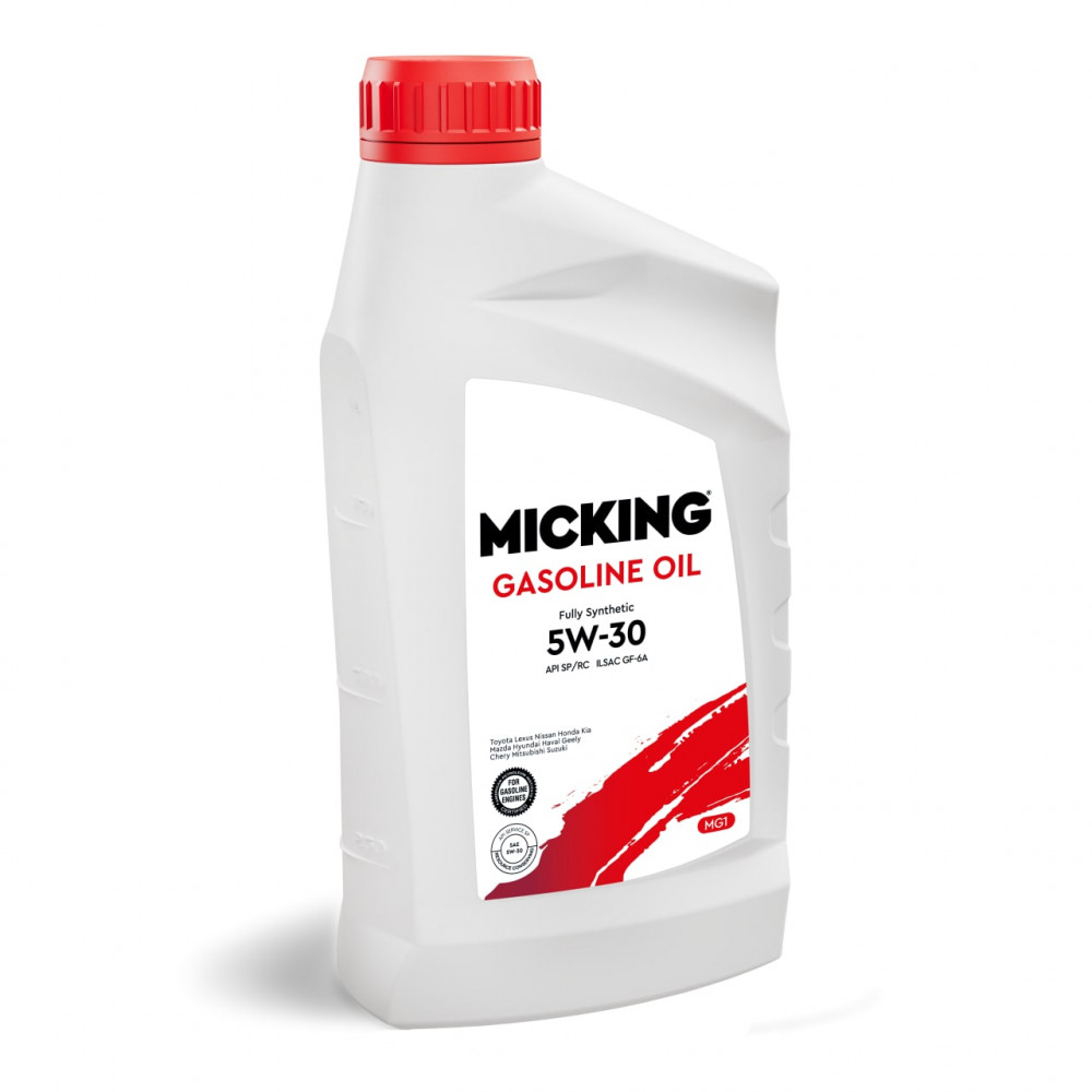 MICKING M2127 Моторное масло MG1 5W-30 синтетическое API SP/RC для бензиновых двигателей 1л